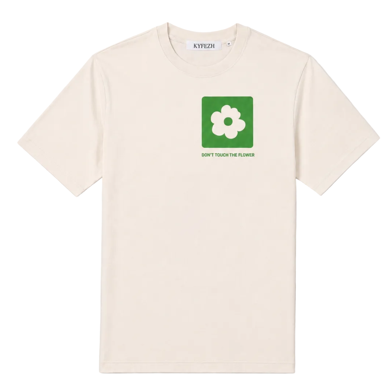 Toxic Flower Tee Naturel Raw