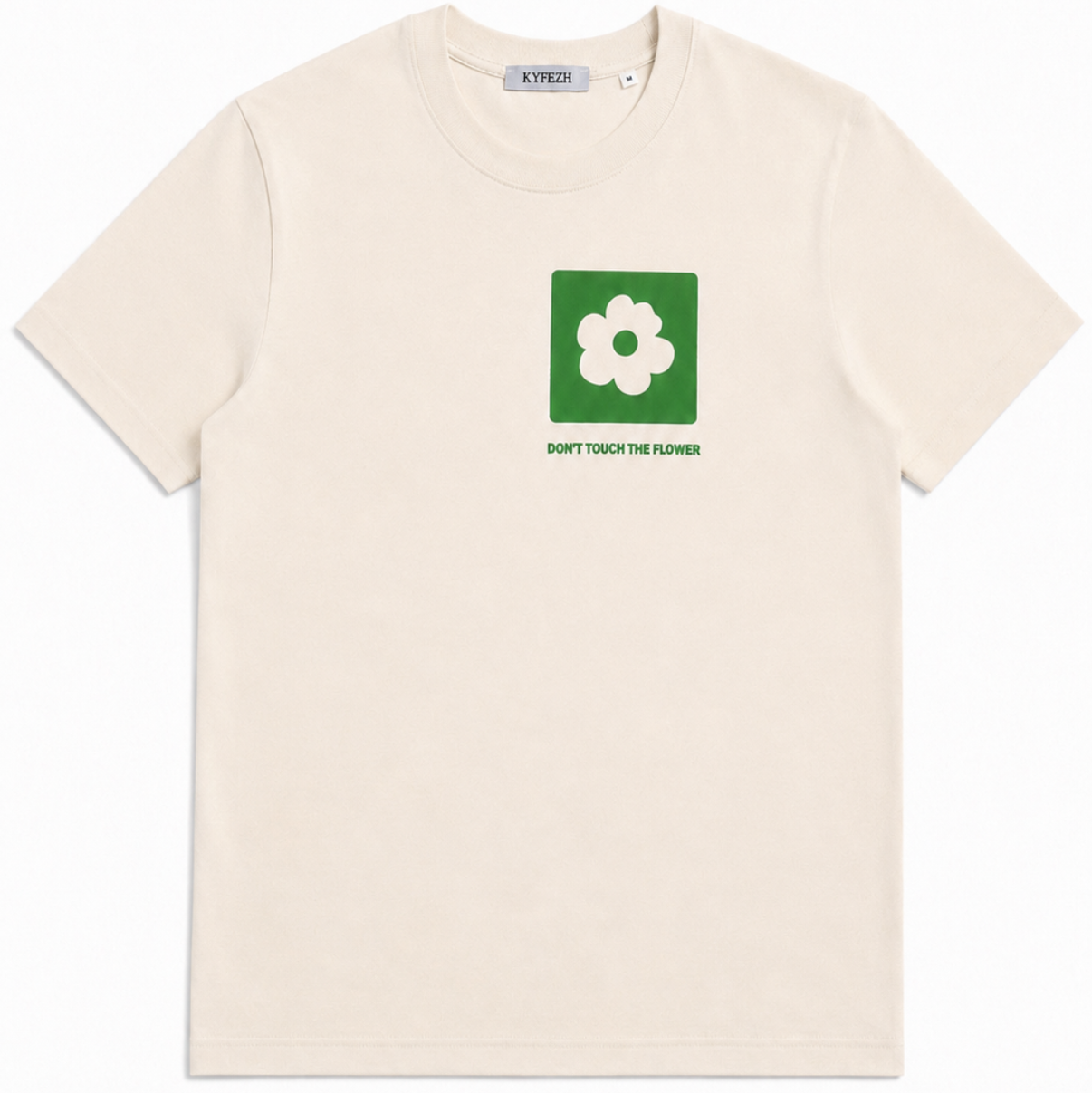 Toxic Flower Tee Naturel Raw