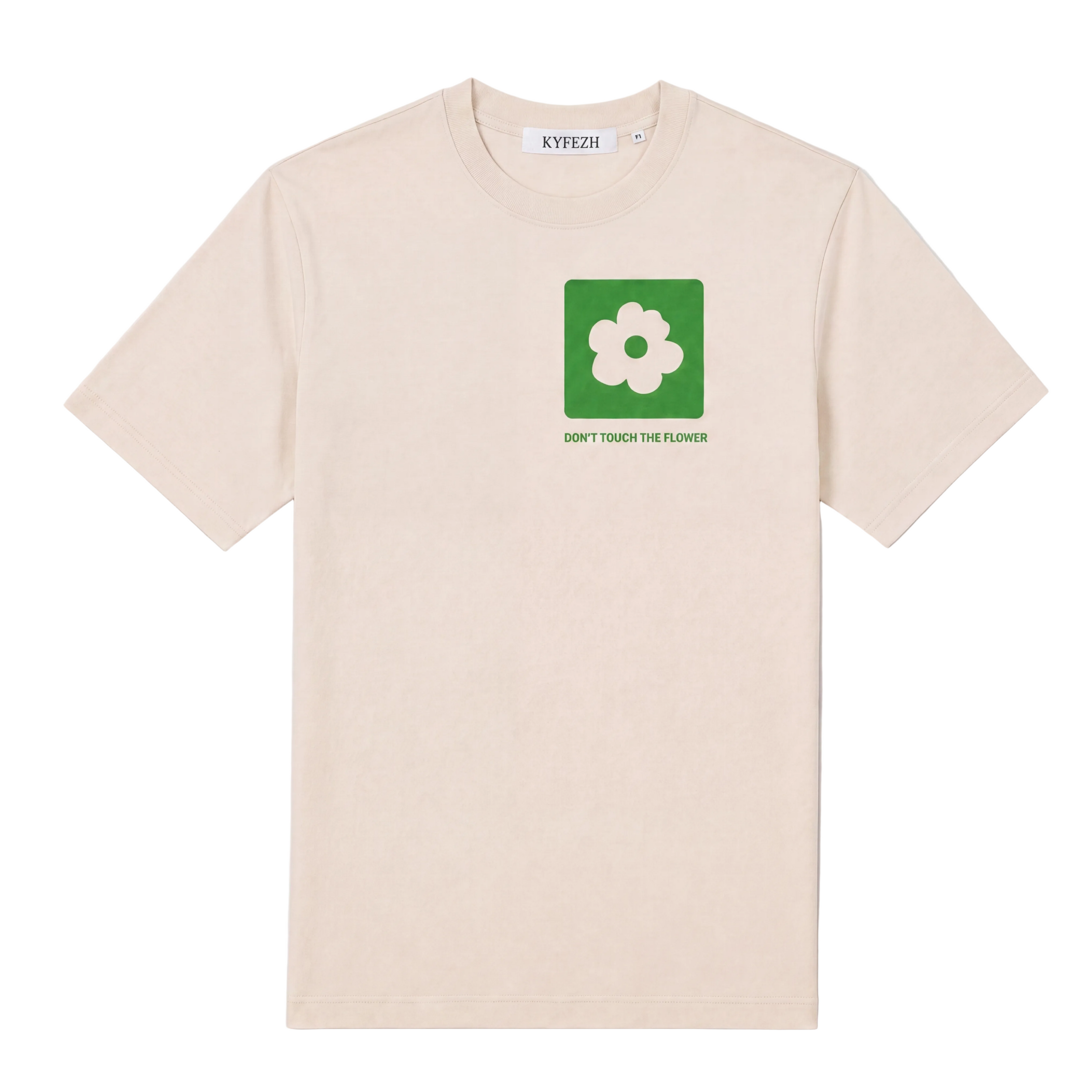 Toxic Flower Tee Naturel Raw